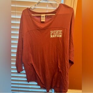 PINK Victoria’s Secret 3/4 sleeve shirt